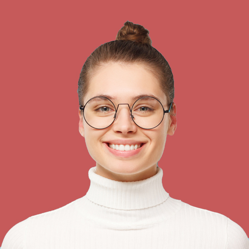 young businesswoman in glasses and white turtlenec 4SEPDJP